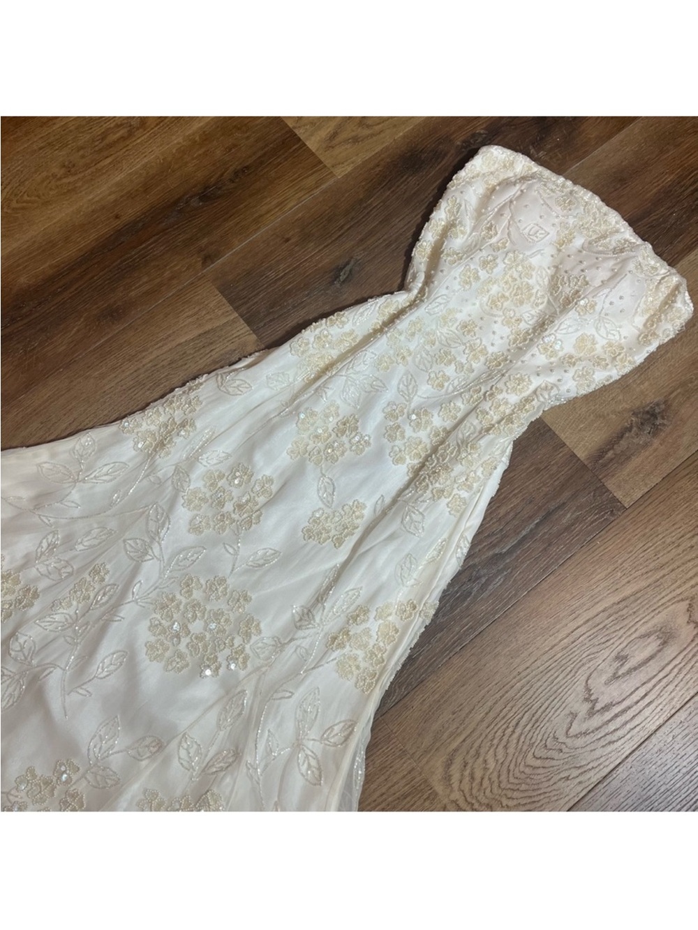 Vintage 100% Silk Beaded Dress Vintage Silk Dress Vintage Beaded Deess Wedding - Picture 3 of 16